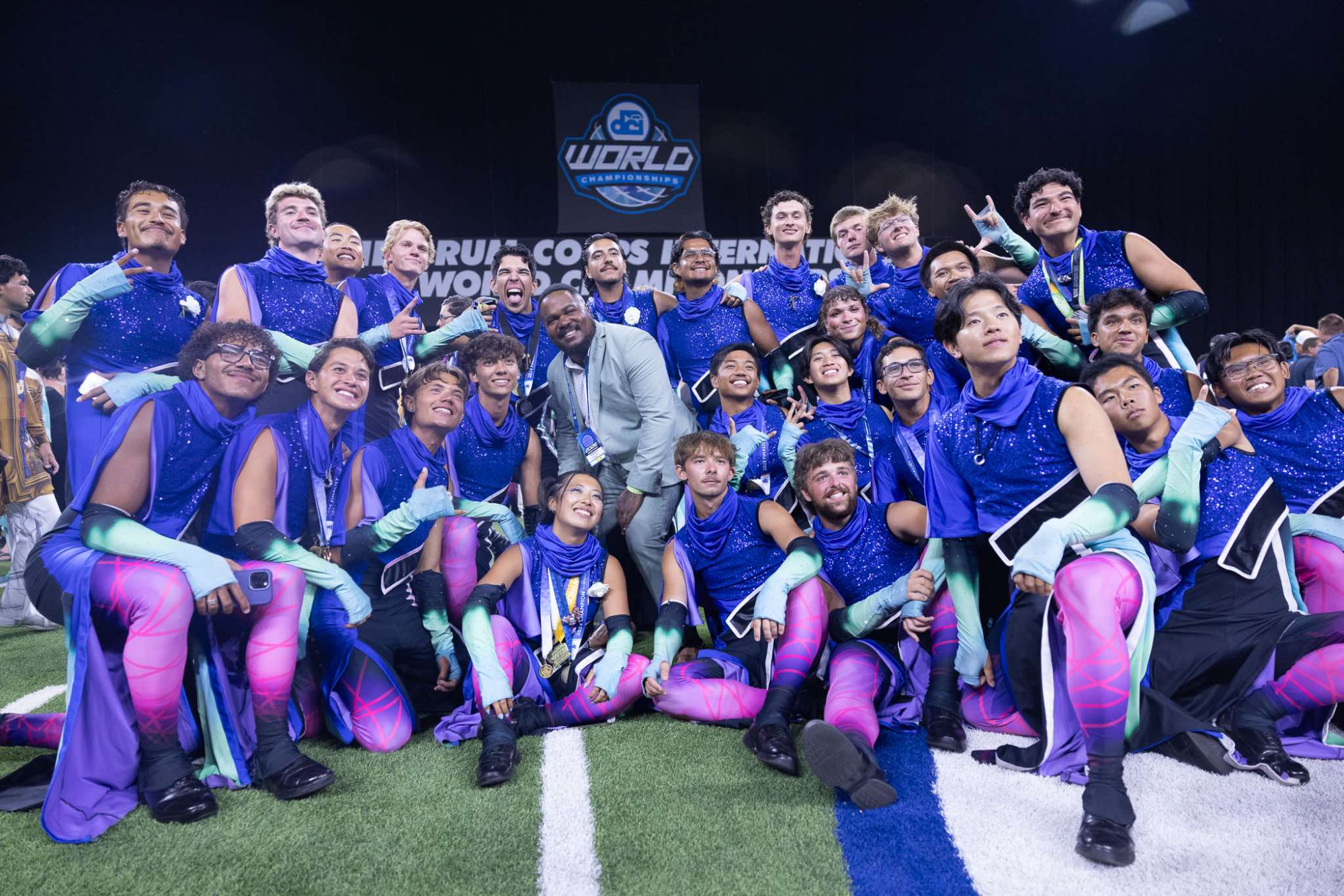 seb with the 2026 Blue Devils euphonium section