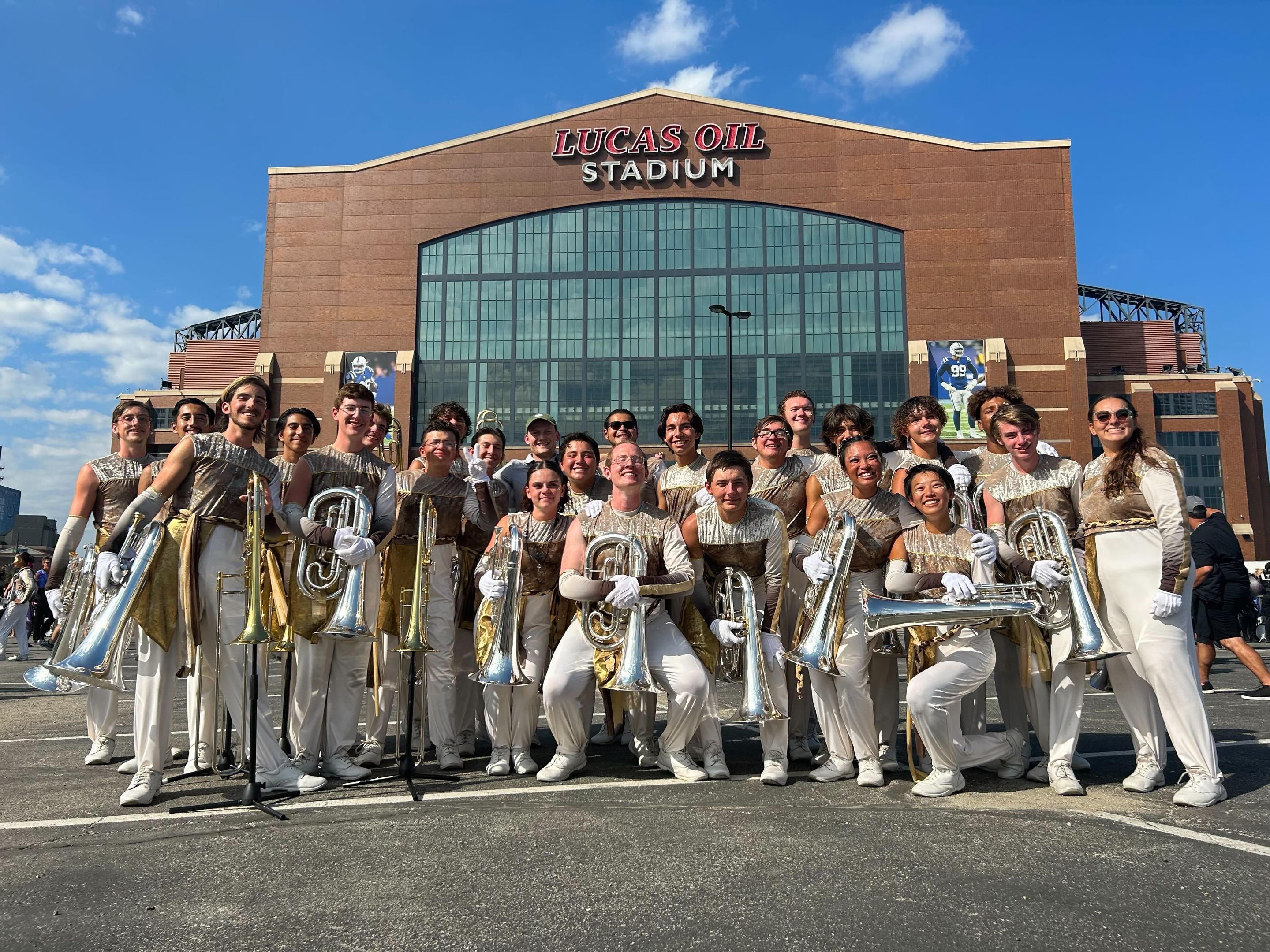 seb with the 2023 Pacific Crest euphonium section